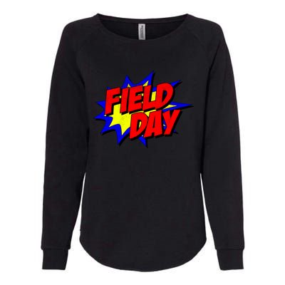 Field Day Comic Book Gift Womens California Wash Sweatshirt