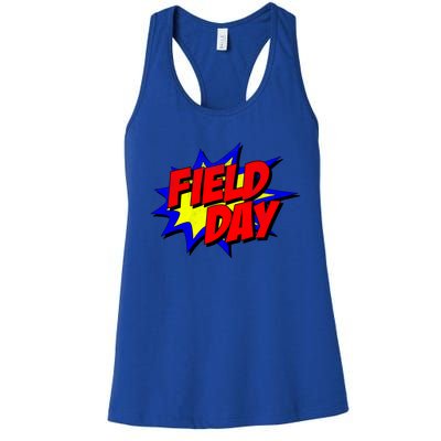 Field Day Comic Book Gift Women's Racerback Tank