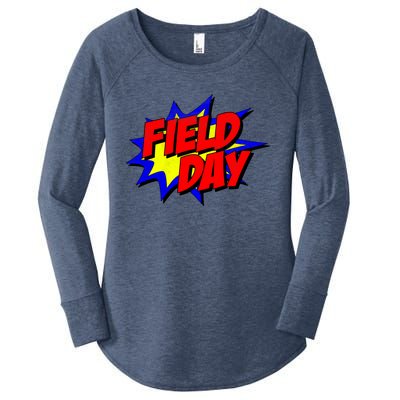 Field Day Comic Book Gift Women's Perfect Tri Tunic Long Sleeve Shirt