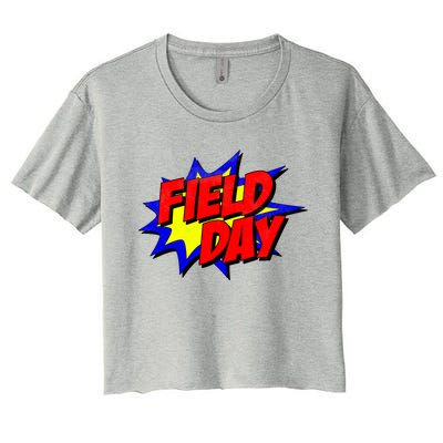 Field Day Comic Book Gift Women's Crop Top Tee