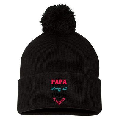 Fathers Day Cute Quote T Pom Pom 12in Knit Beanie