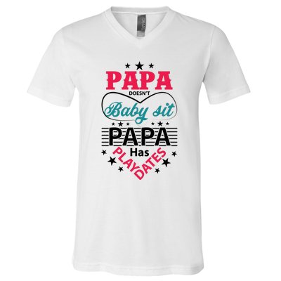 Fathers Day Cute Quote T V-Neck T-Shirt