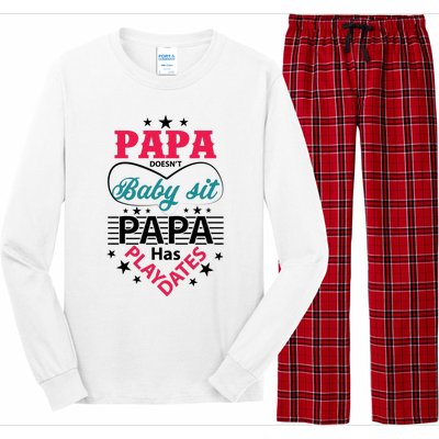 Fathers Day Cute Quote T Long Sleeve Pajama Set