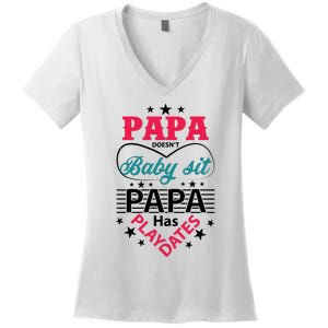 Fathers Day Cute Quote T Women's V-Neck T-Shirt