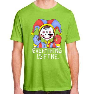 Funny digital circus pomni everything is fine  Adult ChromaSoft Performance T-Shirt