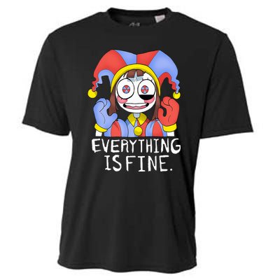 Funny digital circus pomni everything is fine  Cooling Performance Crew T-Shirt