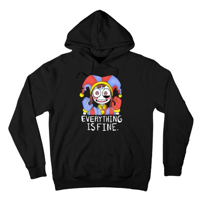 Funny digital circus pomni everything is fine  Hoodie