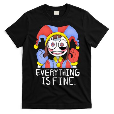 Funny digital circus pomni everything is fine  T-Shirt