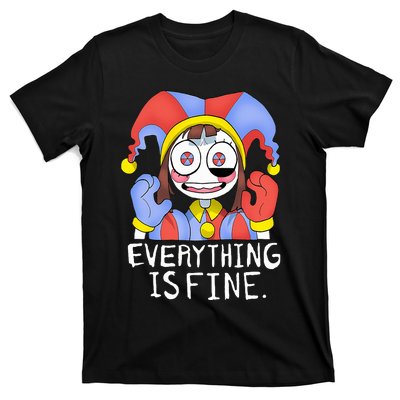 Funny digital circus pomni everything is fine  T-Shirt