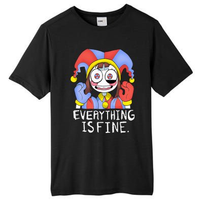 Funny digital circus pomni everything is fine  Tall Fusion ChromaSoft Performance T-Shirt