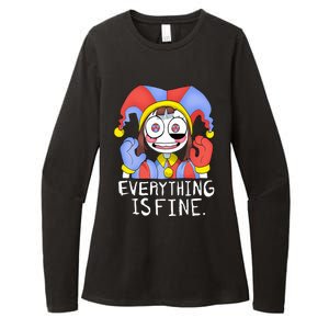 Funny digital circus pomni everything is fine  Womens CVC Long Sleeve Shirt