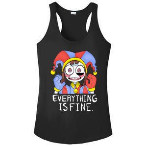 Funny digital circus pomni everything is fine  Ladies PosiCharge Competitor Racerback Tank