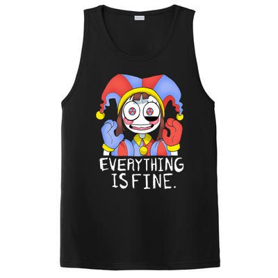 Funny digital circus pomni everything is fine  PosiCharge Competitor Tank