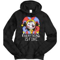 Funny digital circus pomni everything is fine  Tie Dye Hoodie