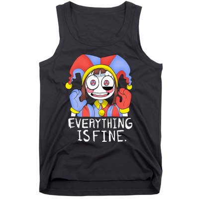 Funny digital circus pomni everything is fine  Tank Top