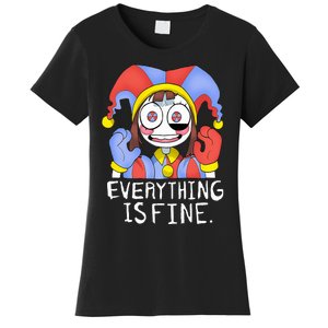 Funny digital circus pomni everything is fine  Women's T-Shirt