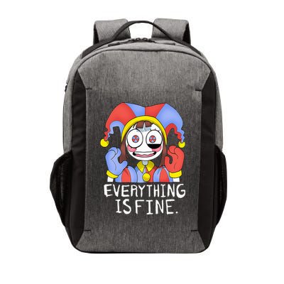 Funny digital circus pomni everything is fine  Vector Backpack