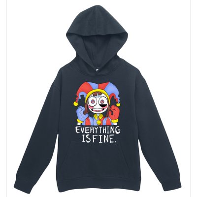 Funny digital circus pomni everything is fine  Urban Pullover Hoodie