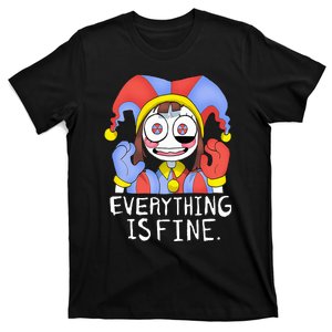 Funny digital circus pomni everything is fine  T-Shirt