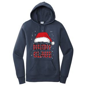 Funny Daddy Claus Red Plaid Christmas Family Pjs Matching Gift Women's Pullover Hoodie