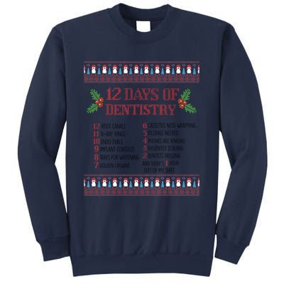 Funny Dentist Christmas Ugly Sweater 12 Days Of Dentistry Gift Sweatshirt