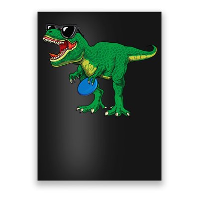 Frisbees Dino Cute T Rex Dinosaur Disc Golf Gift Poster