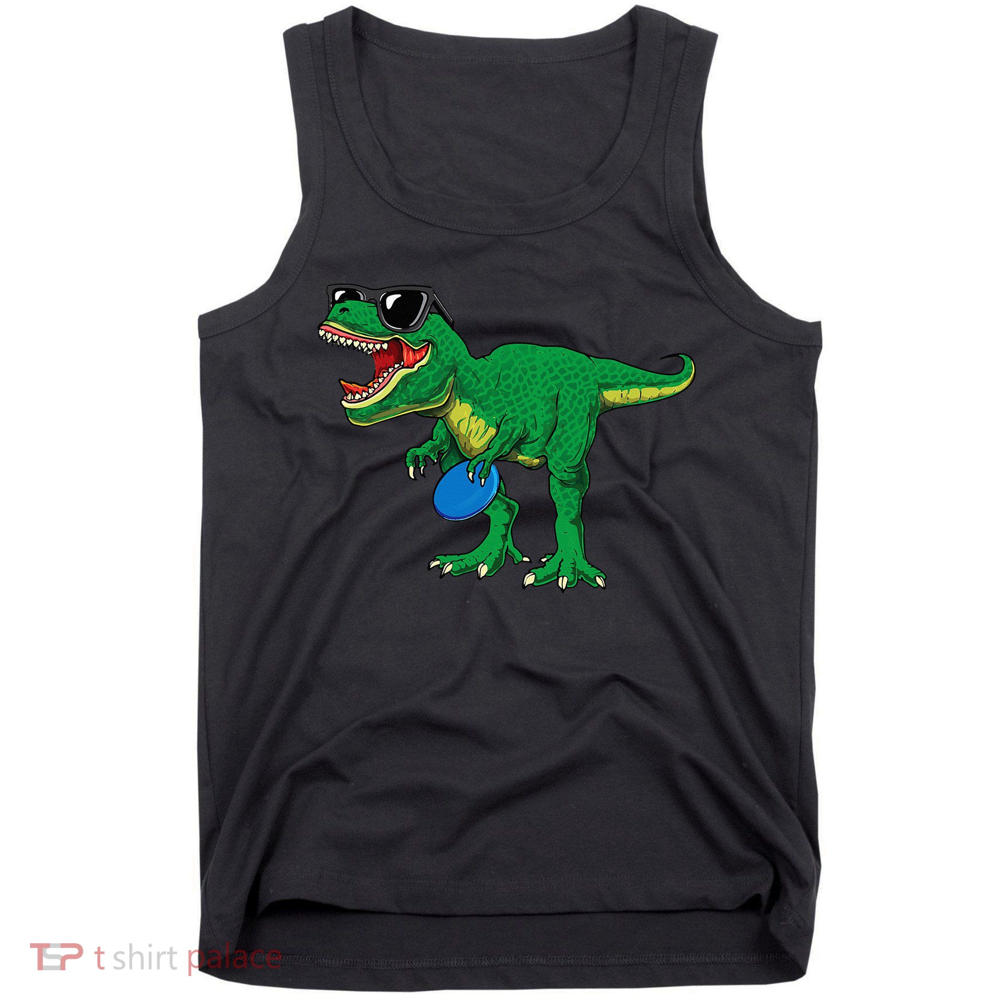 Frisbees Dino Cute T Rex Dinosaur Disc Golf Gift Tank Top