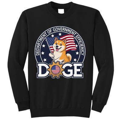 Funny Doge Crypto Meme Department Of Government Efficiency Sweatshirt