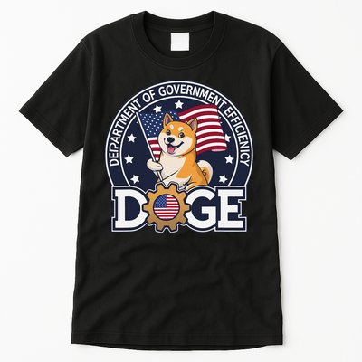 Funny Doge Crypto Meme Department Of Government Efficiency Tall T-Shirt