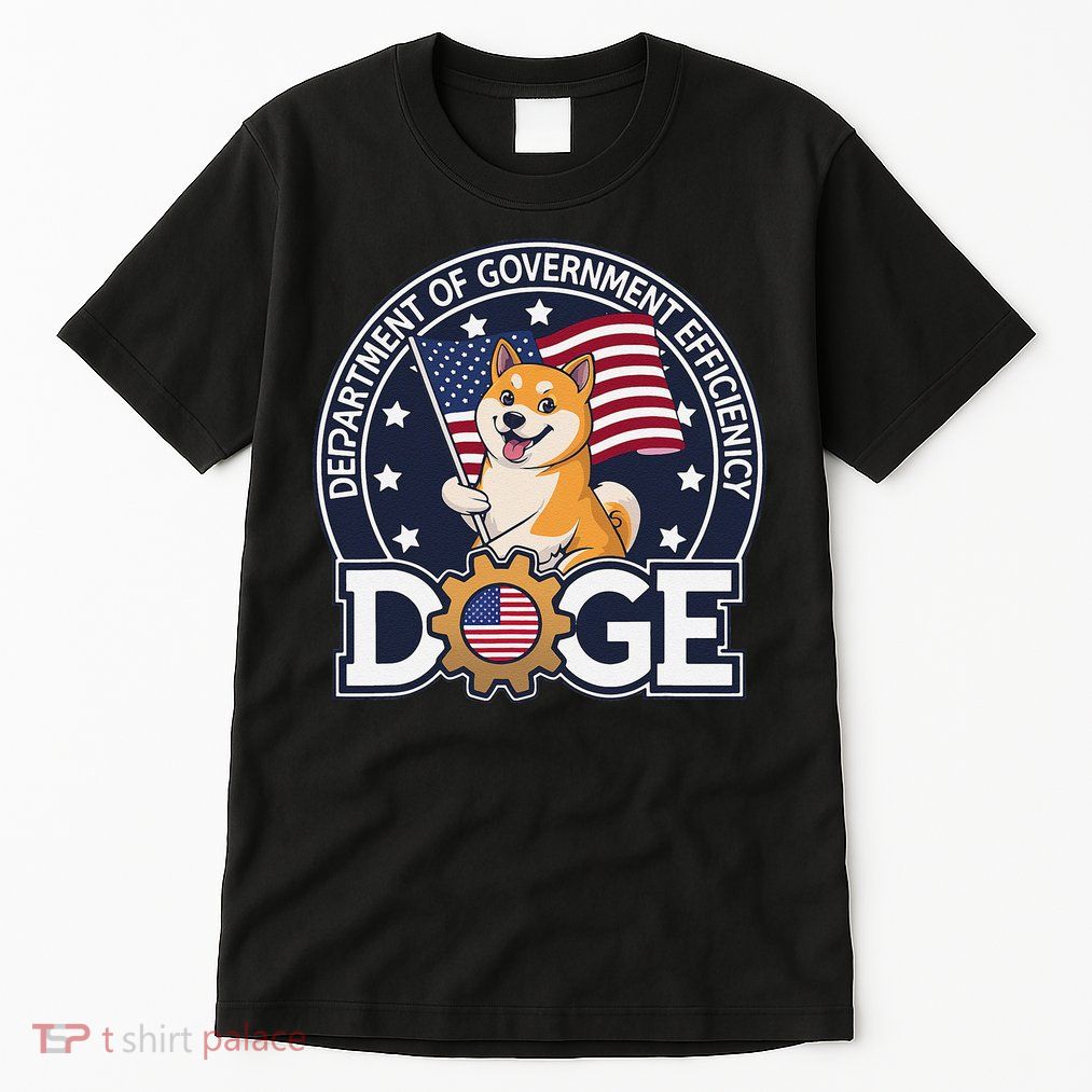 Funny Doge Crypto Meme Department Of Government Efficiency Tall T-Shirt