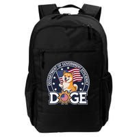 Funny Doge Crypto Meme Department Of Government Efficiency Backpack