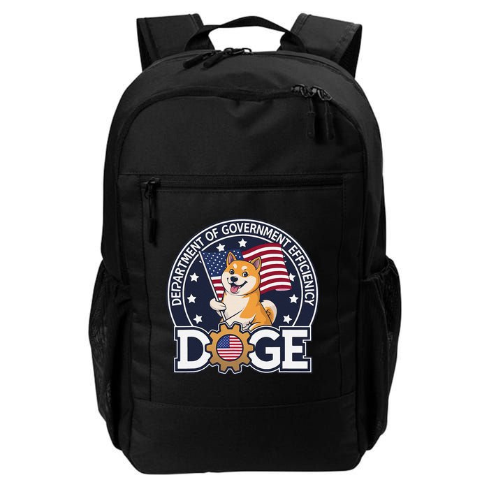 Funny Doge Crypto Meme Department Of Government Efficiency Backpack