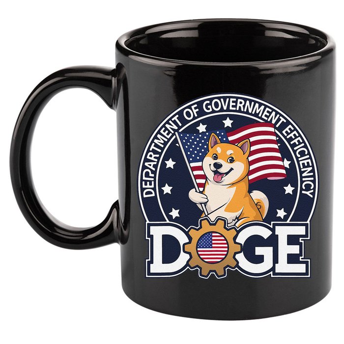 Funny Doge Crypto Meme Department Of Government Efficiency 11oz C Handle Ceramic Mug