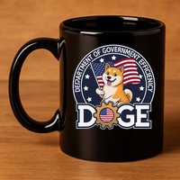 Funny Doge Crypto Meme Department Of Government Efficiency 11oz C Handle Ceramic Mug
