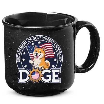 Funny Doge Crypto Meme Department Of Government Efficiency 15oz Campfire Ceramic Mug