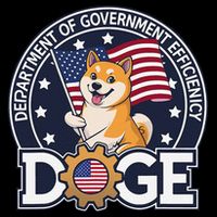 Funny Doge Crypto Meme Department Of Government Efficiency Drawstring Bag
