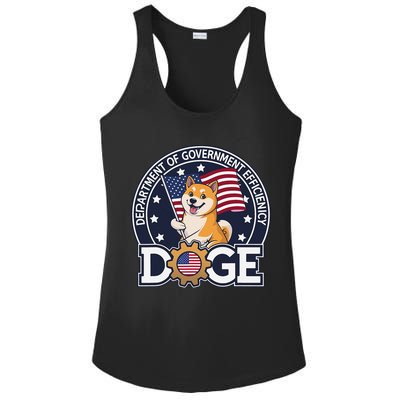 Funny Doge Crypto Meme Department Of Government Efficiency Ladies PosiCharge Competitor Racerback Tank