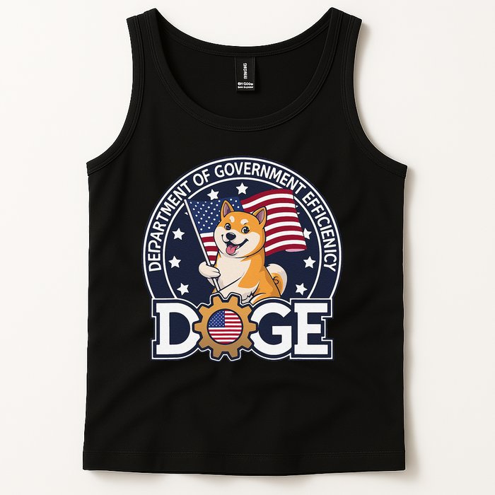 Funny Doge Crypto Meme Department Of Government Efficiency Tank Top