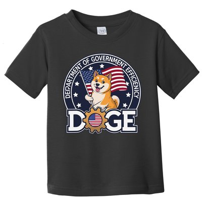 Funny Doge Crypto Meme Department Of Government Efficiency Toddler T-Shirt