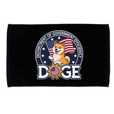 Funny Doge Crypto Meme Department Of Government Efficiency Microfiber Hand Towel