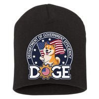Funny Doge Crypto Meme Department Of Government Efficiency Short Acrylic Beanie