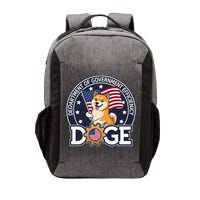 Funny Doge Crypto Meme Department Of Government Efficiency Vector Backpack