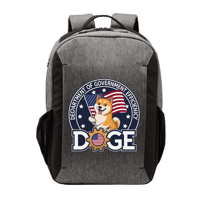 Funny Doge Crypto Meme Department Of Government Efficiency Vector Backpack