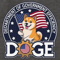 Funny Doge Crypto Meme Department Of Government Efficiency Vector Backpack