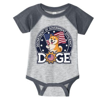 Funny Doge Crypto Meme Department Of Government Efficiency Infant Baby Jersey Bodysuit