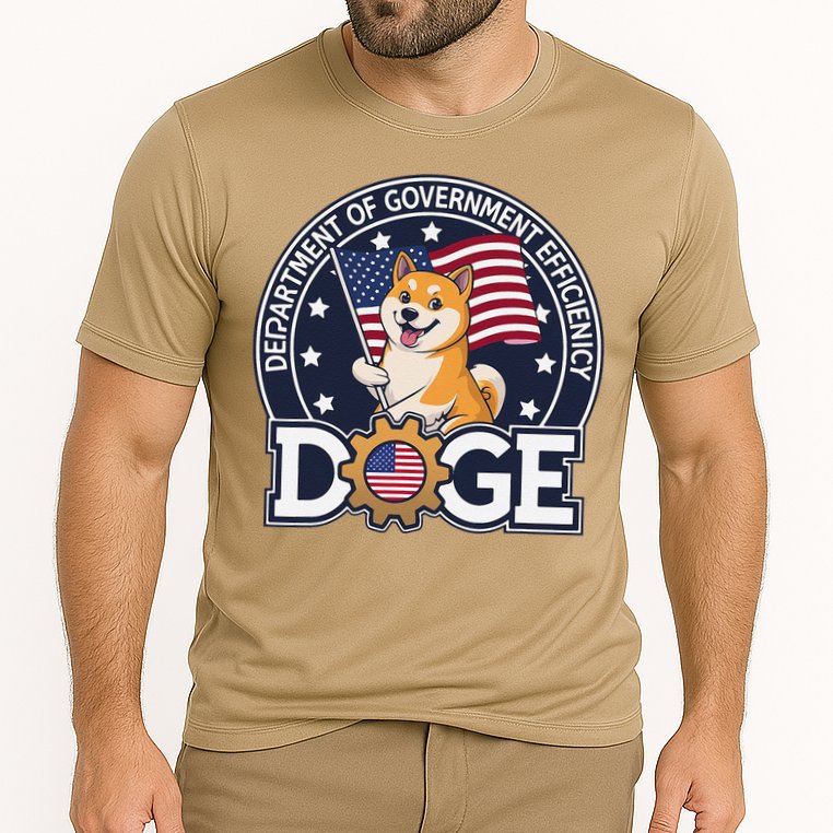 Funny Doge Crypto Meme Department Of Government Efficiency Performance Shirt