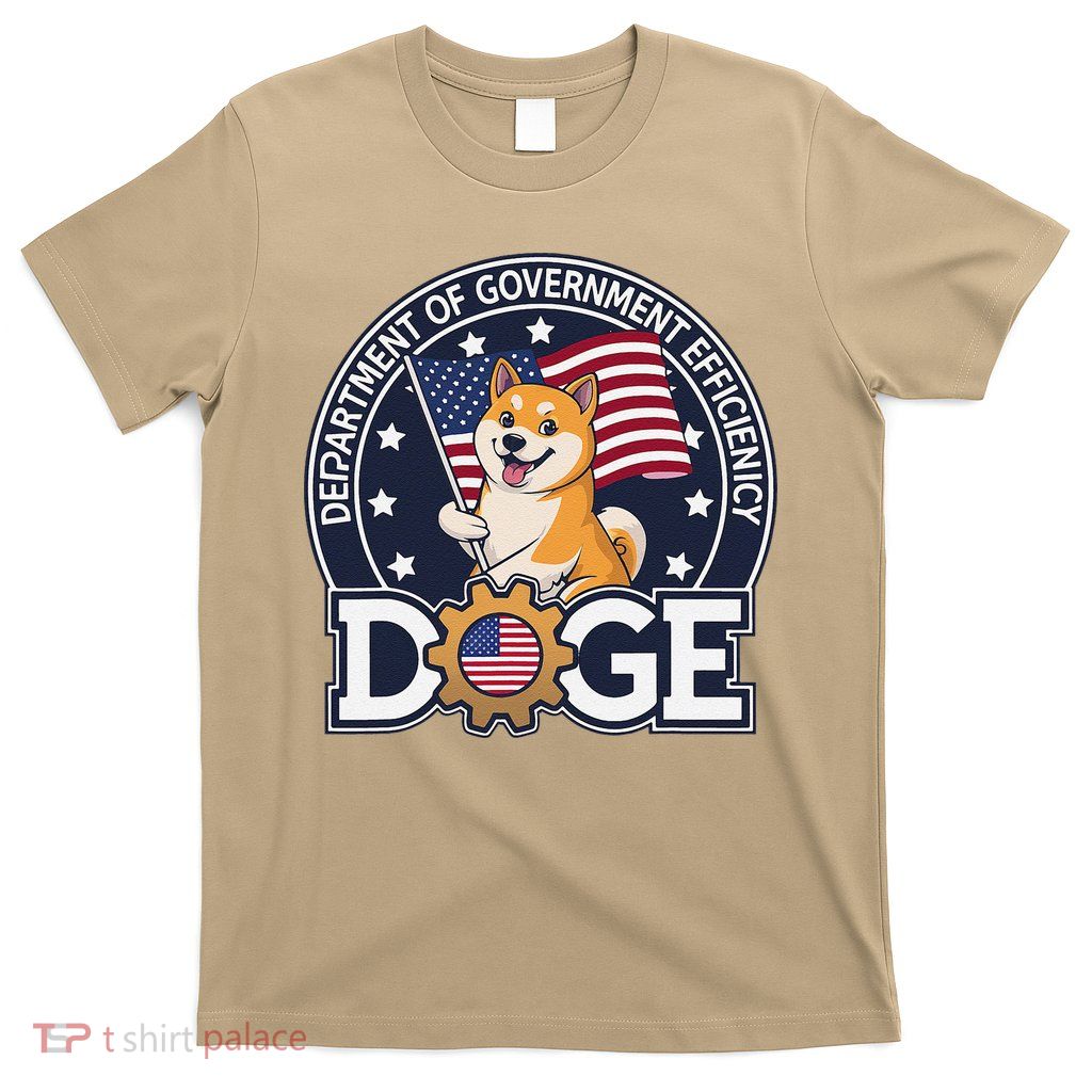 Funny Doge Crypto Meme Department Of Government Efficiency T-Shirt