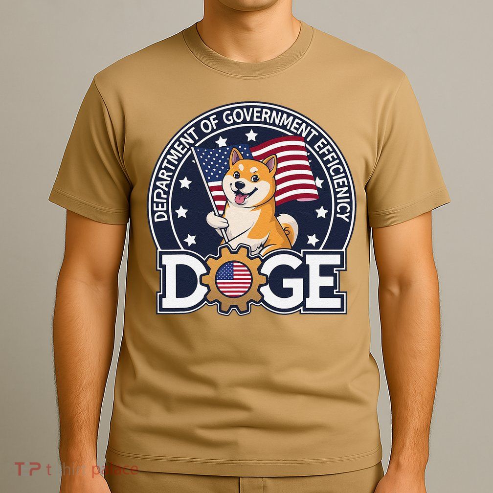 Funny Doge Crypto Meme Department Of Government Efficiency T-Shirt