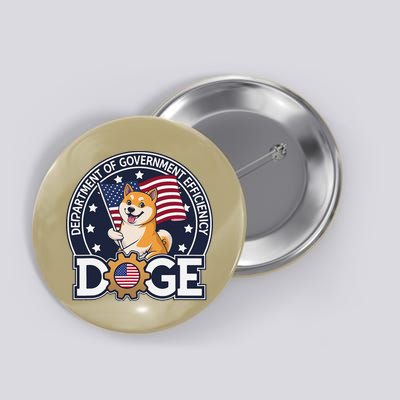 Funny Doge Crypto Meme Department Of Government Efficiency Button