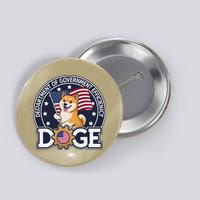 Funny Doge Crypto Meme Department Of Government Efficiency Button